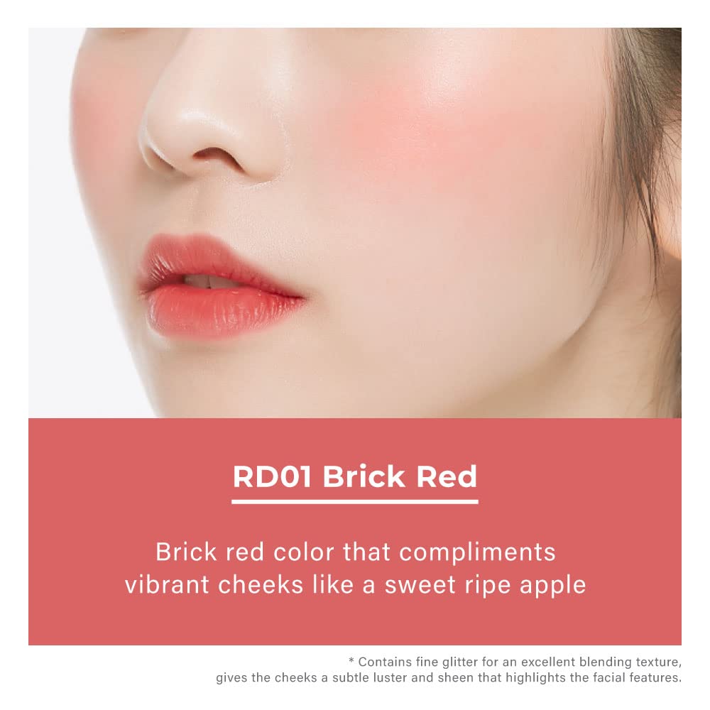 JUICY-PANG JELLY BLUSHER (BE02) - Velvety finish - Easy blending blusher - delicate look - K-beauty