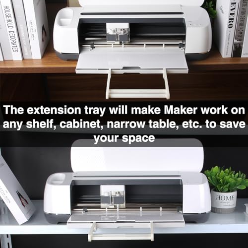 Extension Tray for Cricut Maker 3/Maker, Cutting Mat Holder for Cricut Maker Series, Tray Extender for 12x12 Mat, Cricut Maker Essential Accessories(Maker Series)