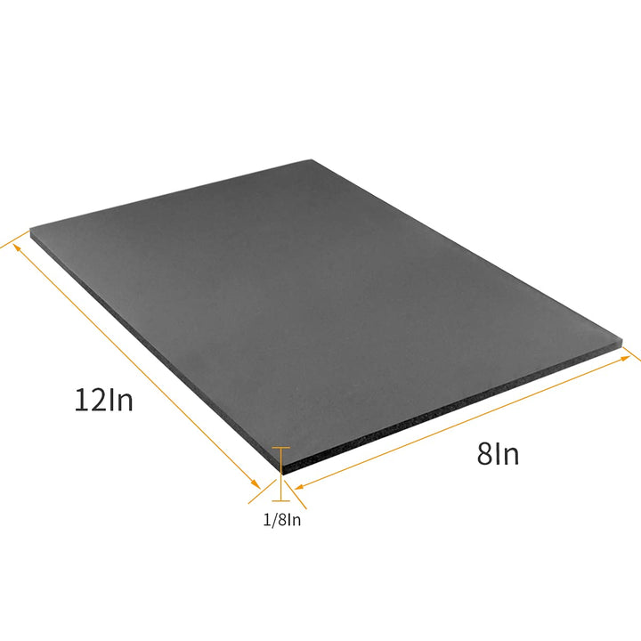Foam Sheets Self Adhesive, Closed Cell Foam Pad Neoprene Rubber Sheets Anti Vibration Insulation Foam Rubber Pads (12 x 8 x 1/8, 5)