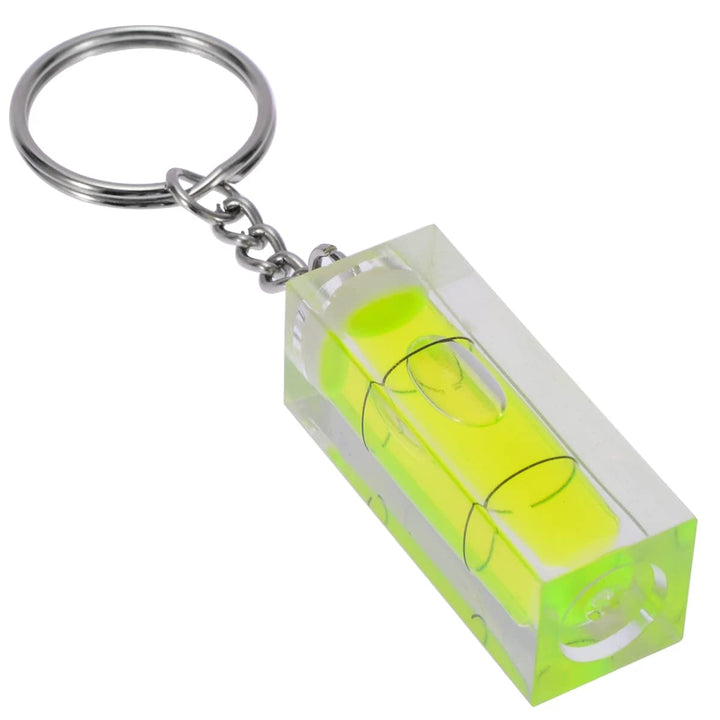 Mini Spirit Level Keychain Green