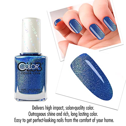 Halographic Hues Nail Polish, Shimmering Sky Colors, Over The Moon, .05 Ounce