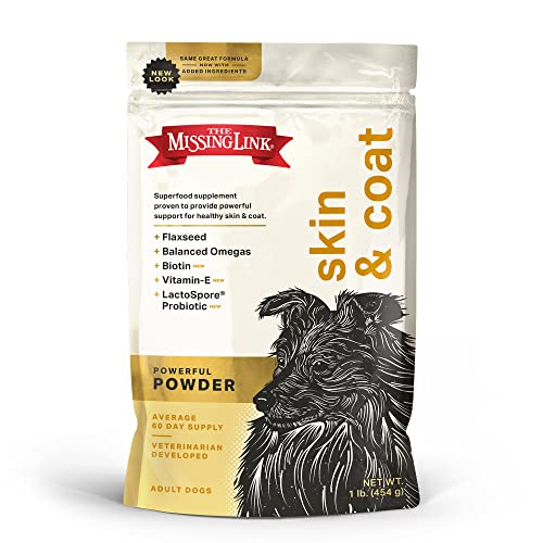 Original All Natural Superfood Dog Supplement- Balanced Omega 3 & 6 to support Healthy Skin & Coat – Skin & Coat Formula – 1 lb.