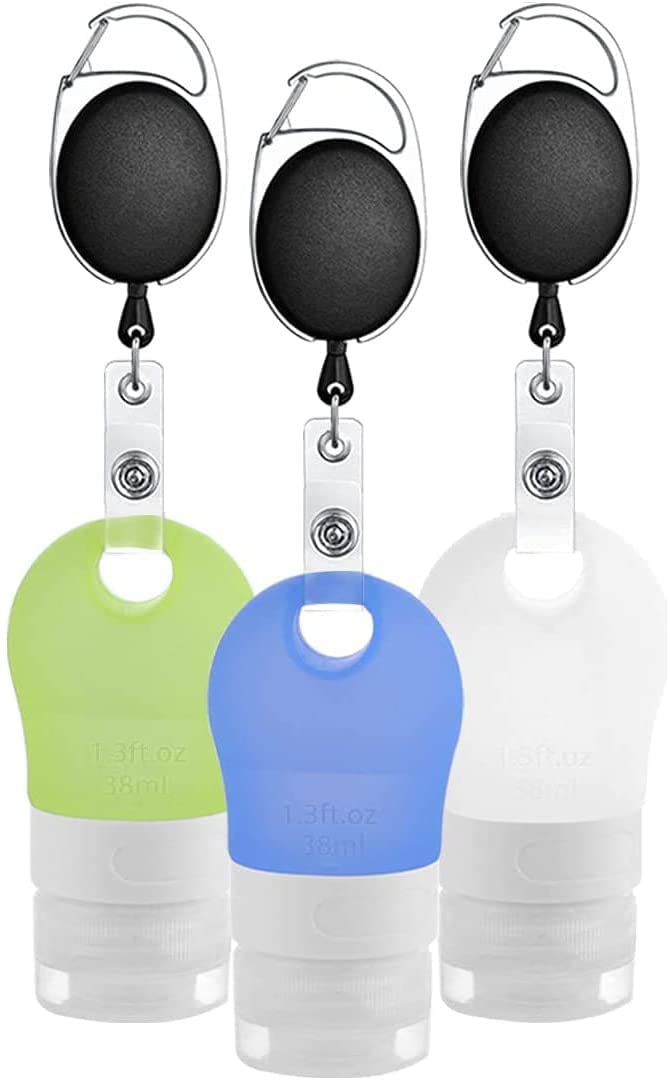 Linkidea Portable Silicone Travel Bottles Set, Empty Ha