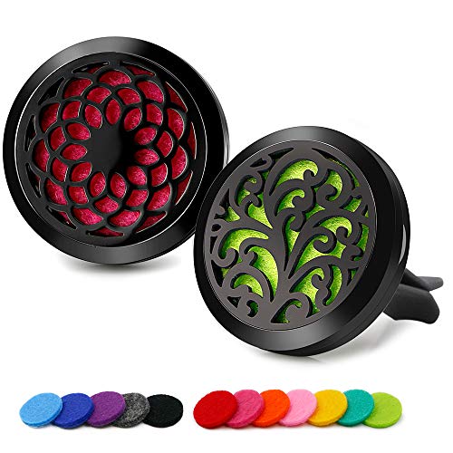 RoyAroma 2PCS 30mm Car Aromatherapy Essential Oil Diffu