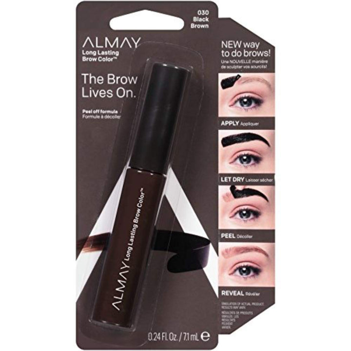 Long Lasting Brow Color, Black Brown, 0.9 Fluid Ounce