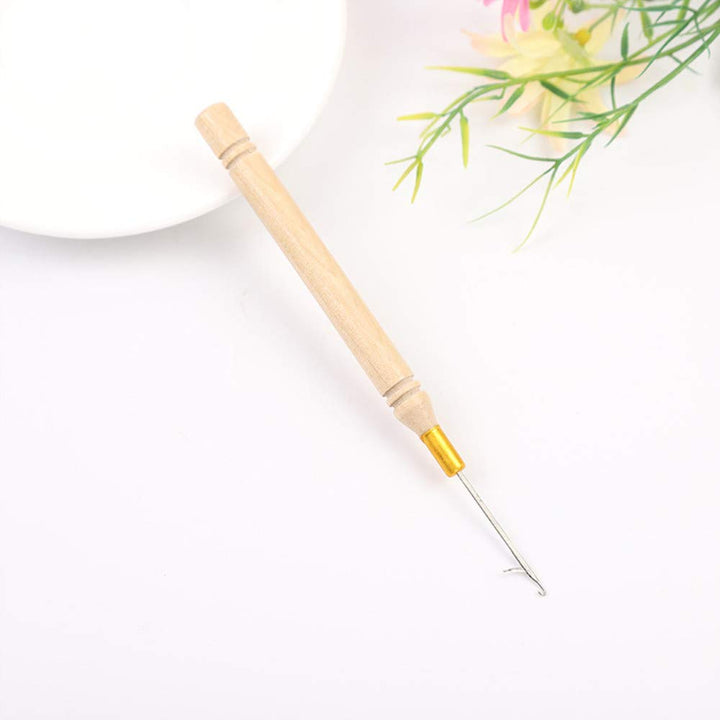 Latch Hook Crochet Needle for Dreadlock Extensions Pulling Microneedle for Tinsel Hair Extension,Embroidery needles,Feather and Dreads Installation