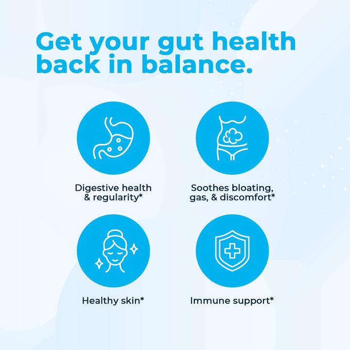 | Daily Balance Probiotic-8 | Probiotic Supplement | 16 Billion CFUs | Gut Health | Digestive, Skin, &amp; Immune Support | Constipation, Diarrhea, Gas &amp; Bloating Relief | Vegan | 60 Count