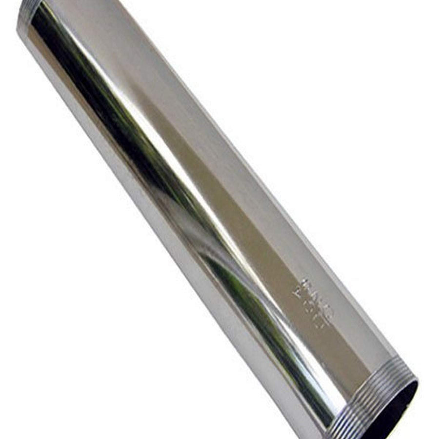 03-3107 1-1/4-Inch by 12-Inch Chrome Plated Brass 20 Gauge Threaded Tailpiece