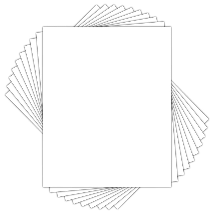 , Uncut 16x20 White Mats Matboards, Acid Free, for Photos, Frames, DIY Projects (10 Pack, 16x20 Inches)