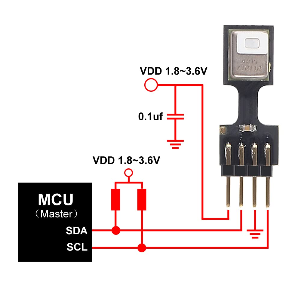 5pcs AHT10 High Precision Digital Temperature and Humidity Sensor Measurement Module I2C Communication Replace DHT11 SHT20 AM2302