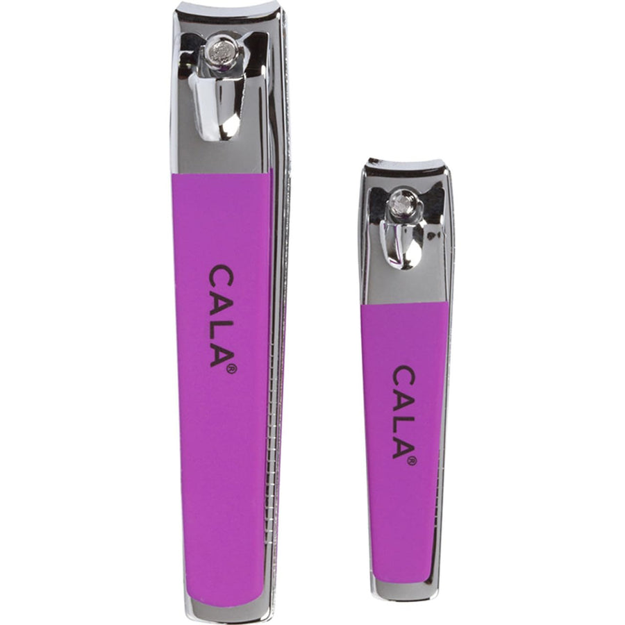 Soft touch orchid nail clipper duo