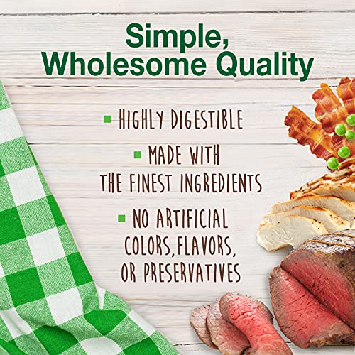 Healthy Edibles Natural Dog Chews Long Lasting Roast Beef, Chicken &amp; Bacon Flavor Treats for Dogs, Small/Regular (3 Count)