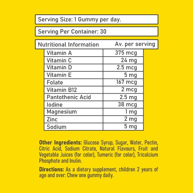 Vitron Kids Multivitamin and Mineral Supplement Gummies