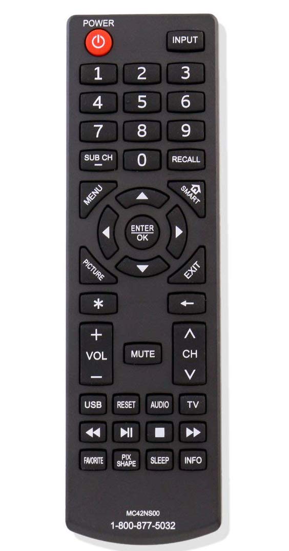 ALLIMITY MC42NS00 Replaced Remote Control Fit for SANYO LCD-LED HDTV 1-800-877-5032 DP24E14 DP39D14 DP42D24 DP50E44 DP55D44 DP58D34 DP65E34 FVD3924 FVD5044 FVF5044M