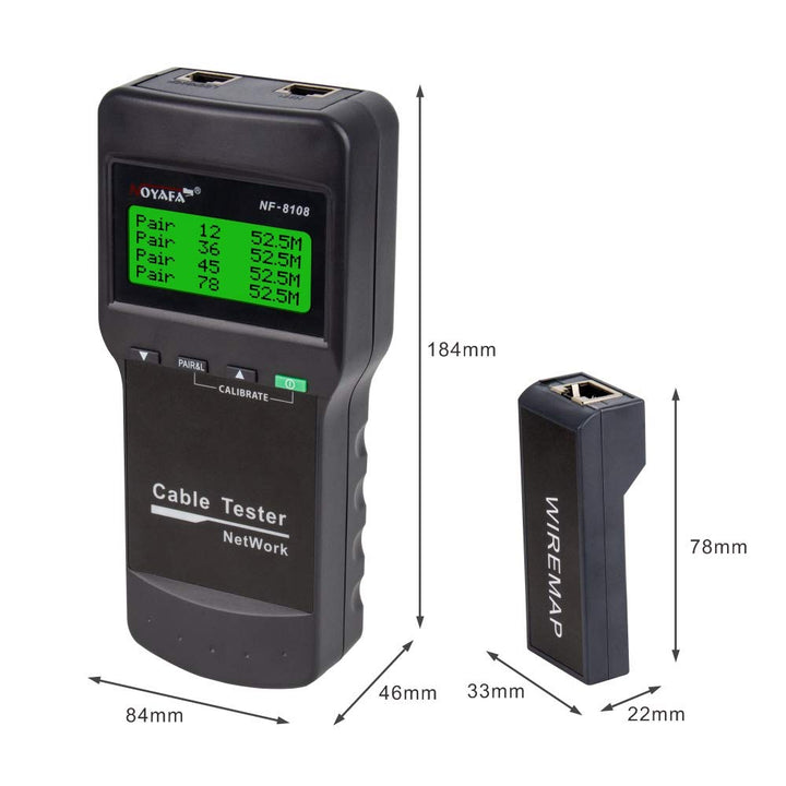 Noyafa SC8108 Network Cable Tester LAN Phone Wire Meter