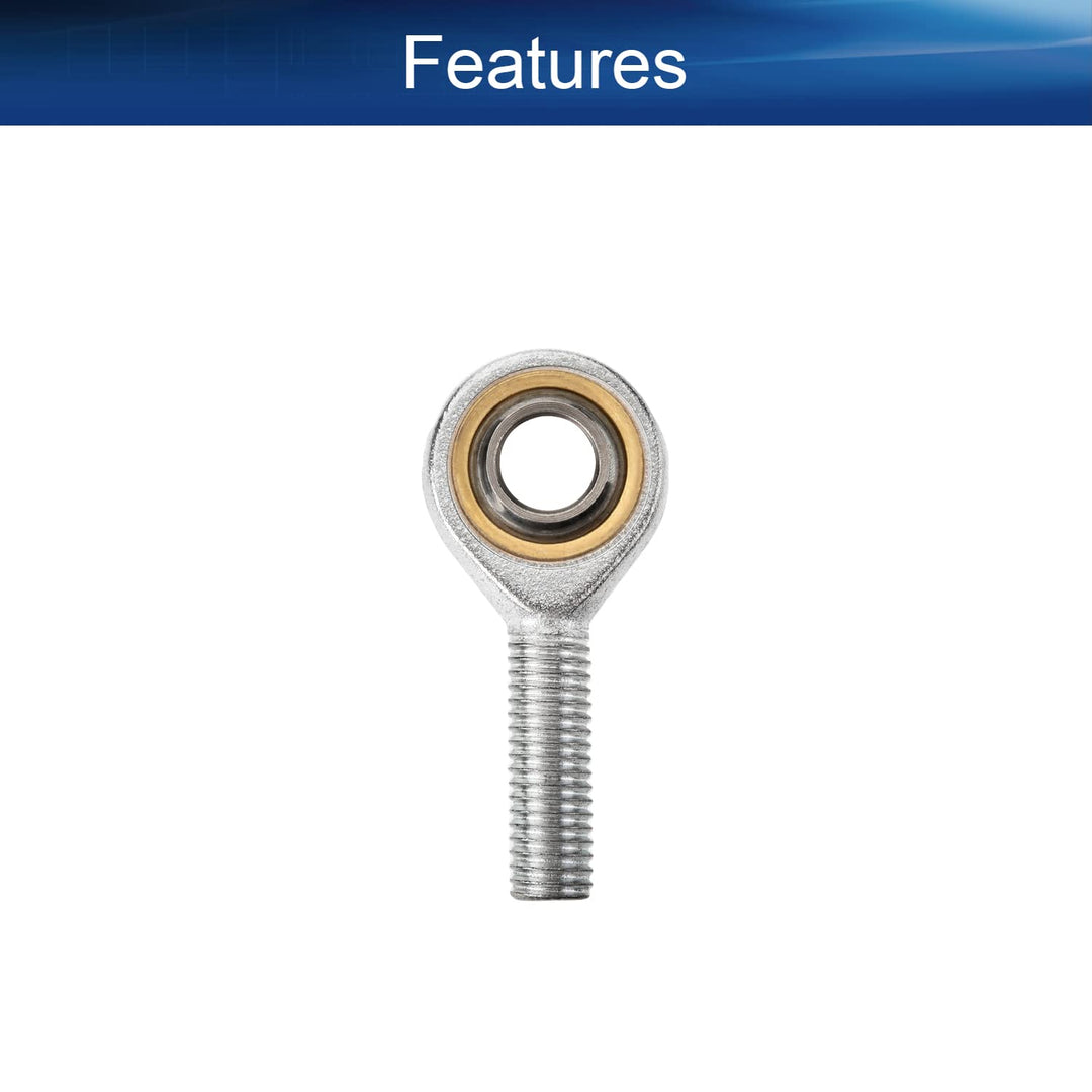 2Pcs SAL12T/K M12 Rod End Ball Bearing 12mm Fisheye Male Thread Connector Joint Bearing Left Hand Rod End Bearing