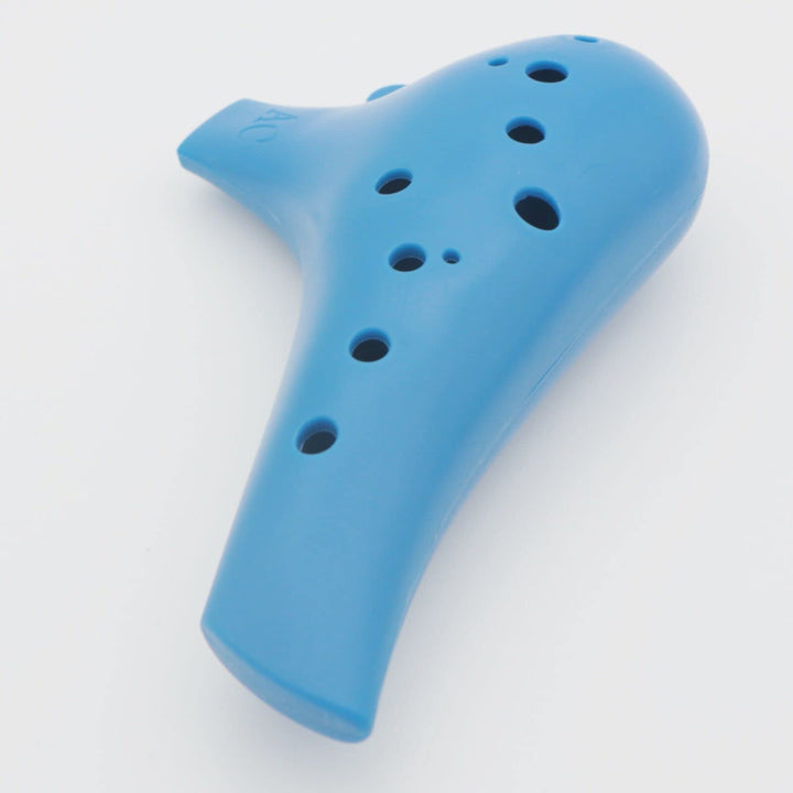 Plastic Ocarina Instrument 12 Hole Ocarina Alto C 12-Hole Ocarina Instrument Easy Instrument for Children, Beginners (Light Blue)