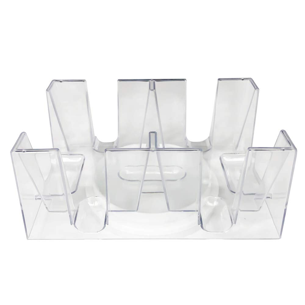 6 Deck Revolving Rotating Canasta Playing Card Tray