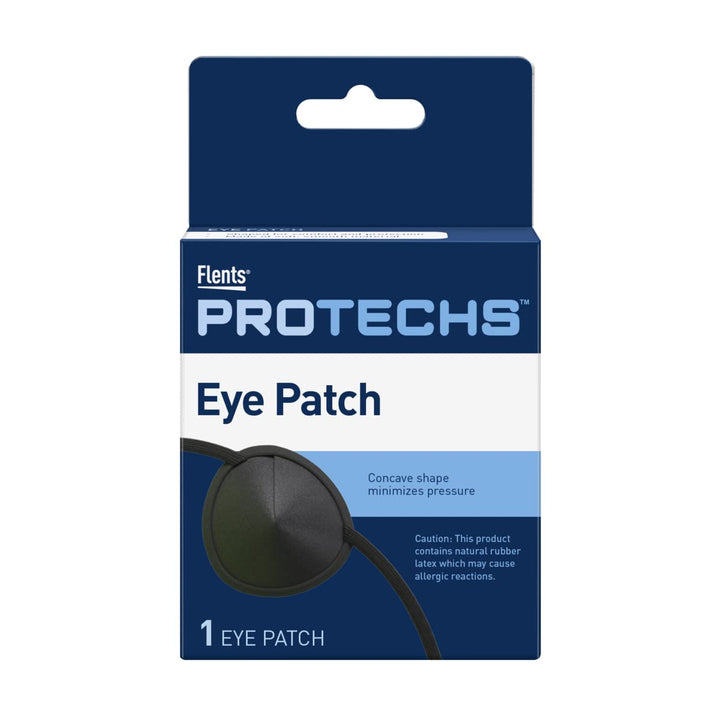 Flents Eye Patch, Concave Shape Minimizes Pressure,Blac