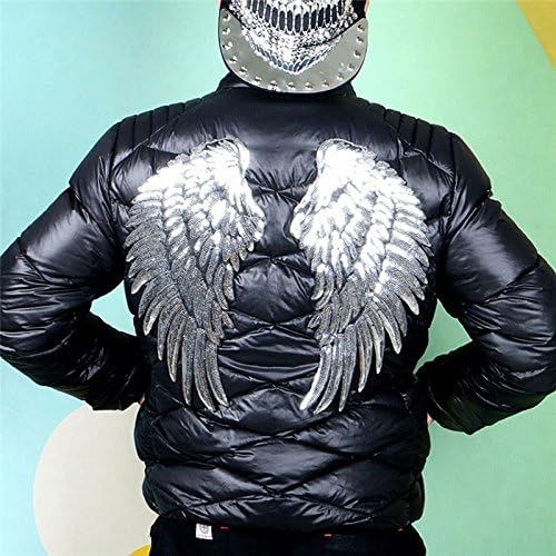 Large Angel Wings Sequin Patches Iron on Sew on Appliqu