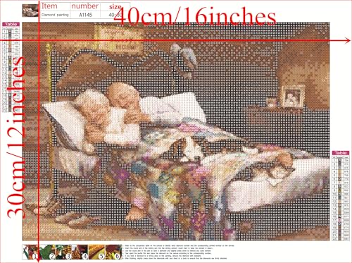 Home Sweet Home Diamond Painting Kits, 5D Full Drill Diamond Art Kit Canvas Painting Gift for Adult, Art Deco (30X40cm/12x16inches)