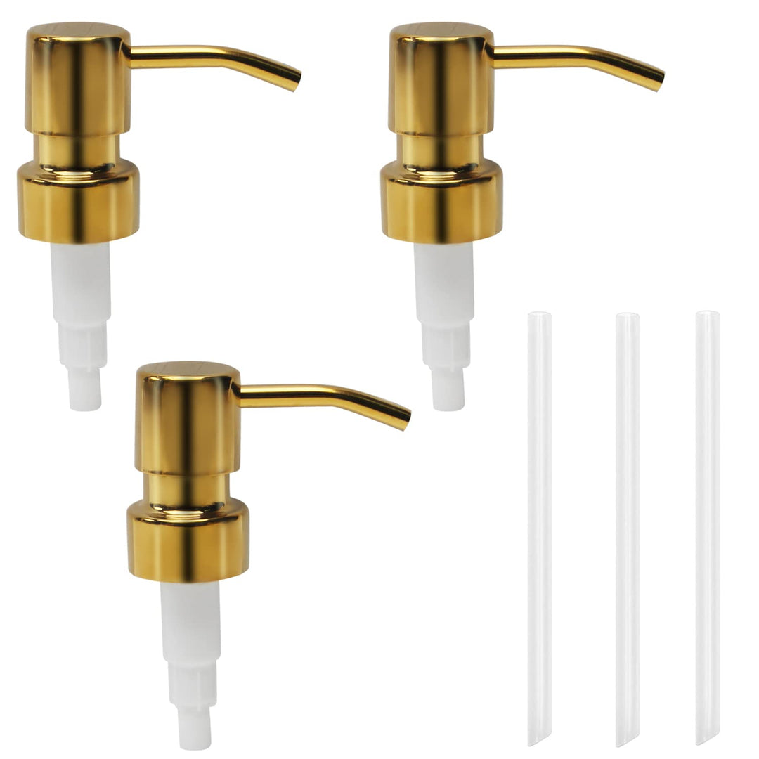 MroMax 3Pcs 304 Stainless Steel Soap and Lotion Dispens