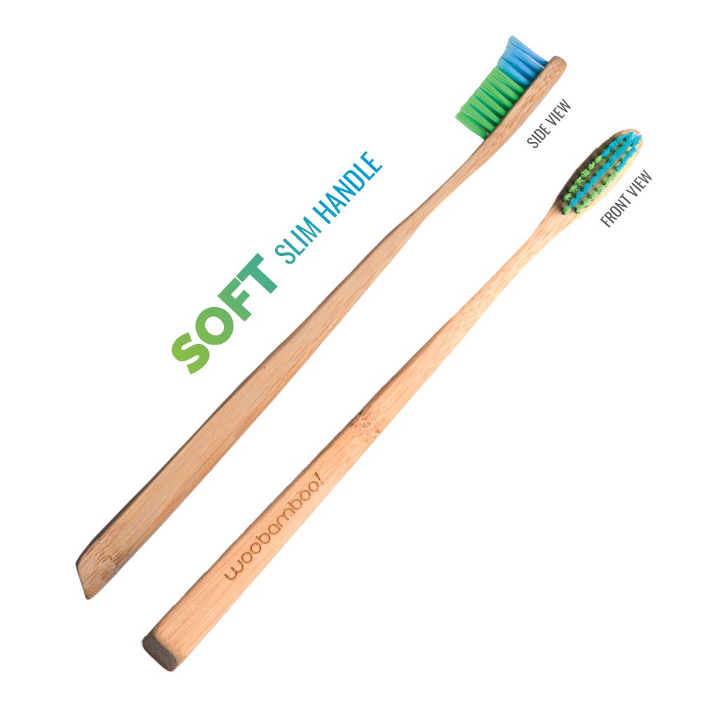 Bamboo Toothbrush - Slim Handle - Soft Bristle - BPA Fr