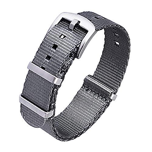 Nylon Watch Strap with Heavy Buckle Bands 18mm 20mm 22mm Premium Seat Belt Nylon Watch Bands for Men Women, Valentine&#39;s day gifts for him or her