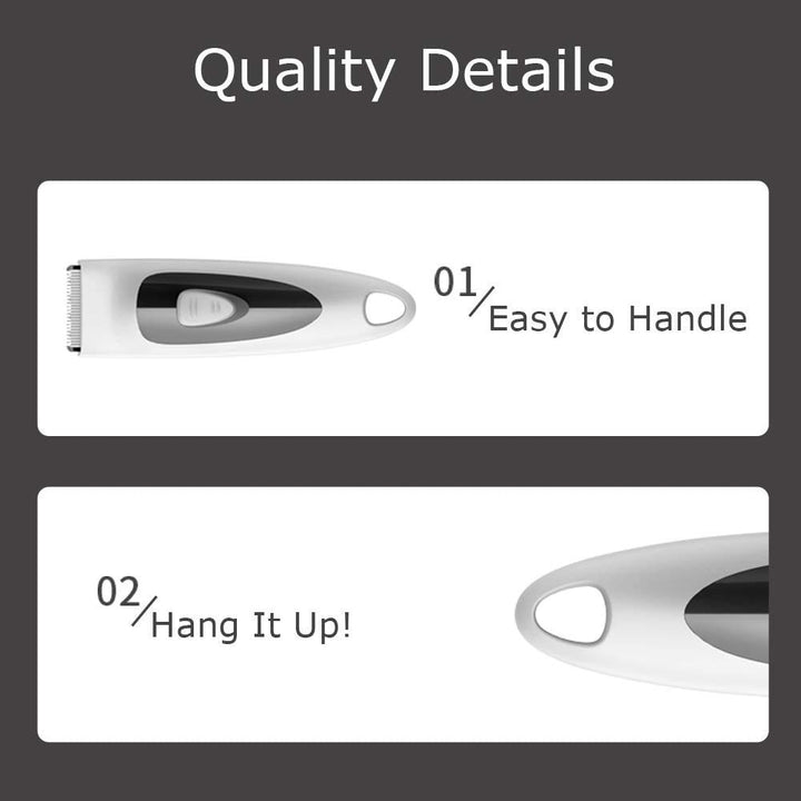 ENSSU Cordless Hair Clipper for Mens, Electric Quiet Men Hair Trimmer with Two Speeds Shifting, USB Rechargeable Waterproof Barber Hair Cutting Kit for Family Use