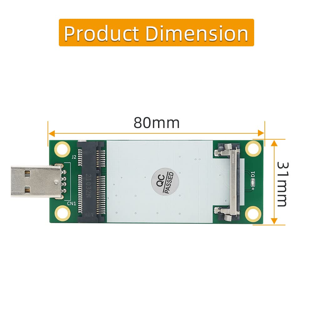 Mini PCI-E to USB Adapter with SIM Card Slot for Module