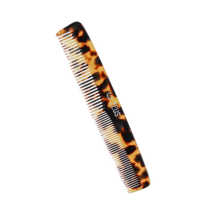 Handmade Saw Cut Beard Comb, Tortoiseshell