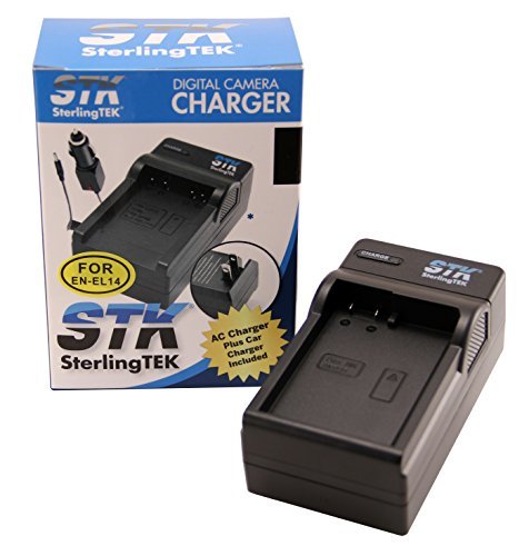 STK EN-EL14 EN-EL14a Battery Charger for Nikon D3200 D3