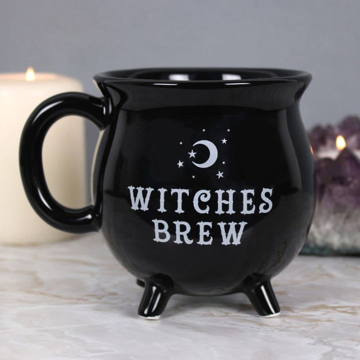 Witches Brew Cauldron Stoneware Mug