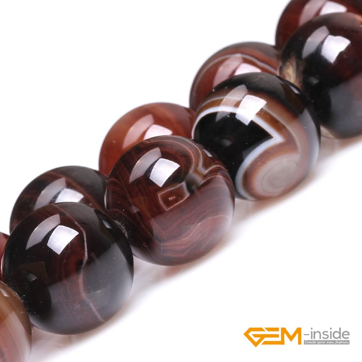 GEM-Inside 20mm Round Dream Agate Gemstone Loose Beads 
