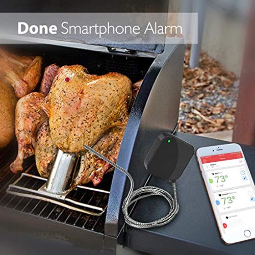 NutriChef Smart Bluetooth BBQ Thermometer - Upgraded St