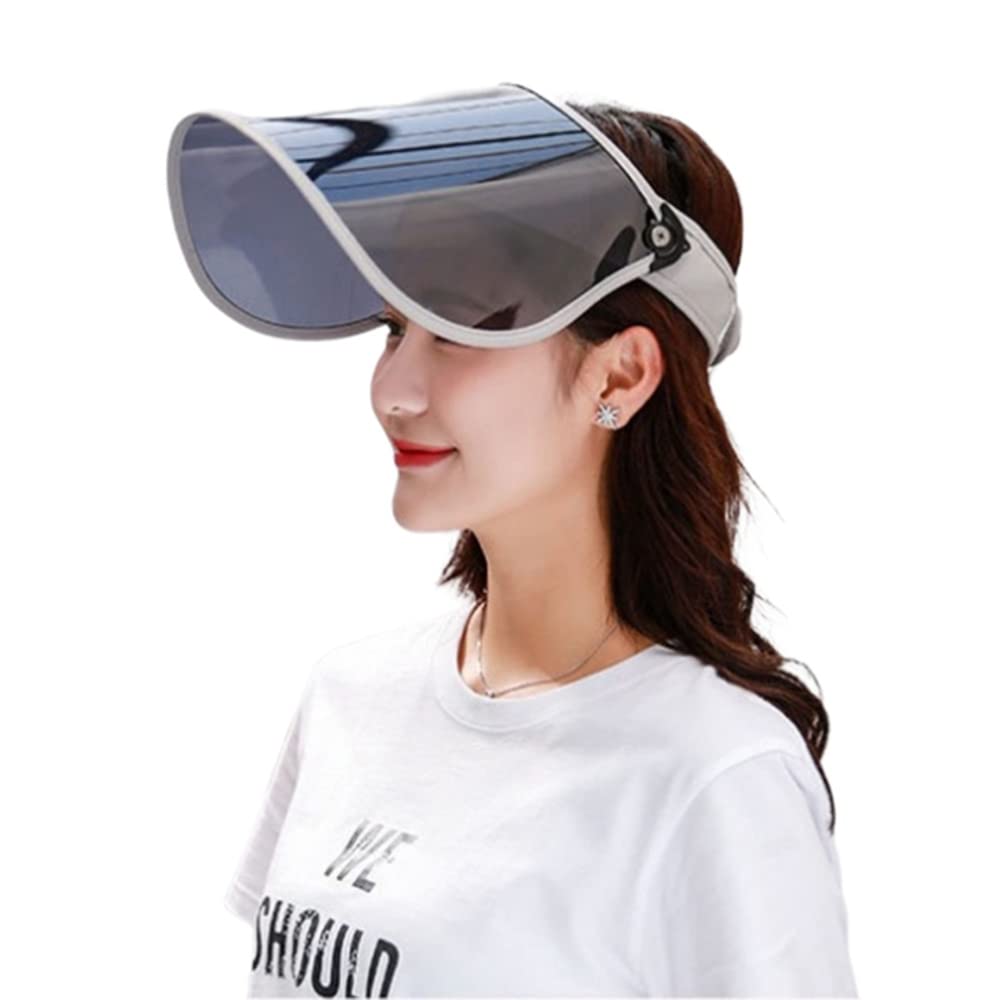 Sunblock UV Protection Visor Sun Shield Face Shield Hat Full Face Shield Grey