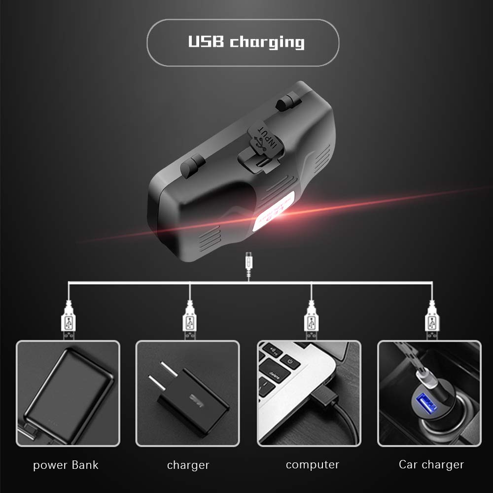 Hunting Headlamp Red Light Rechargeable, 1000 Lumens Red LED Head Light Zoomable Red Light Headlamp Waterproof 3 Modes for Coon Hog Coyote Varmint Hunting, Astronomy, Stargazing