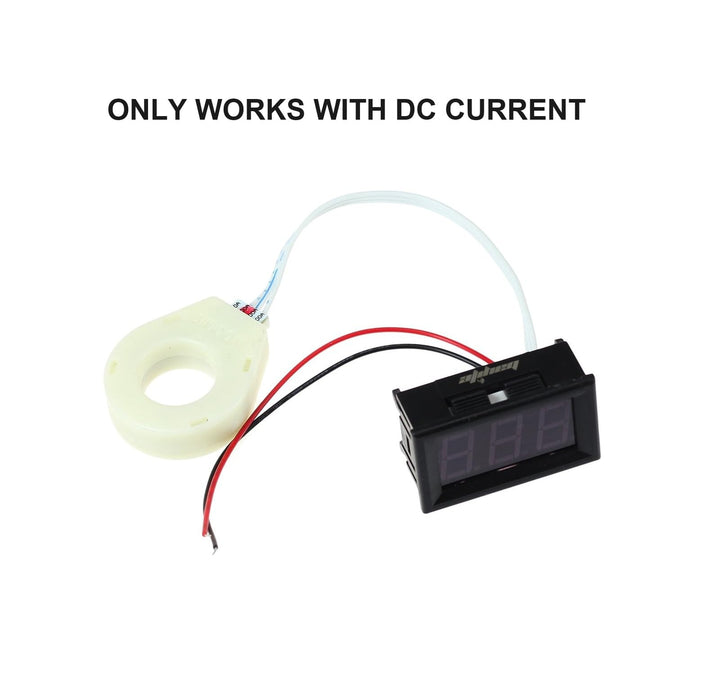 DC 5-120V 100A Mini Digital Current Voltage Amp Meter Ammeter Gauge with Hall Effect Sensor Transformer