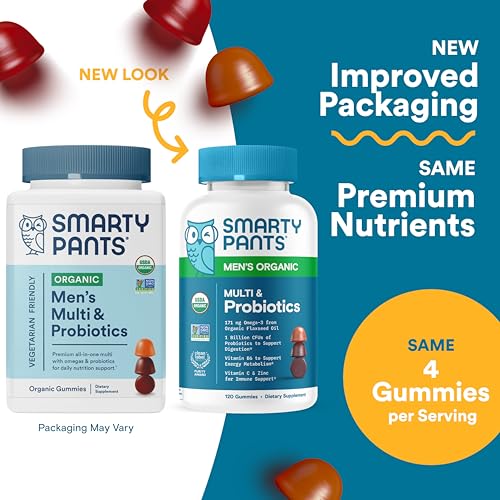 SmartyPants Multivitamin for Men, Organic Gummies: Prob