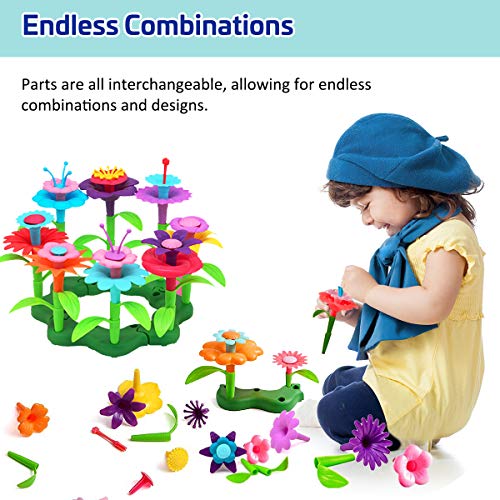 Byserten Gifts for 3-6 Year Old Girls Flower Garden Bui