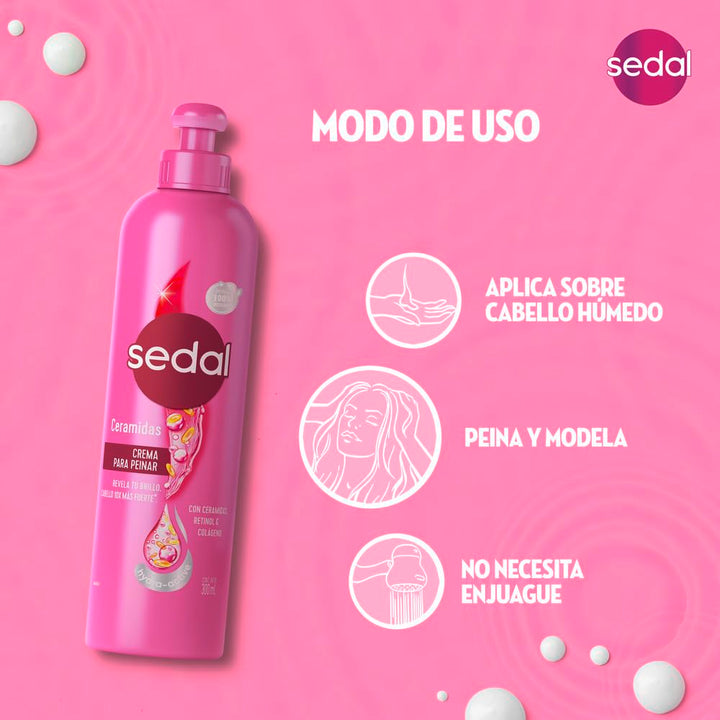 S.O.S. Ceramidas con Micro Ceramidas Crema Para Peinar (Hair Styling Cream Ceramides) 300 ml