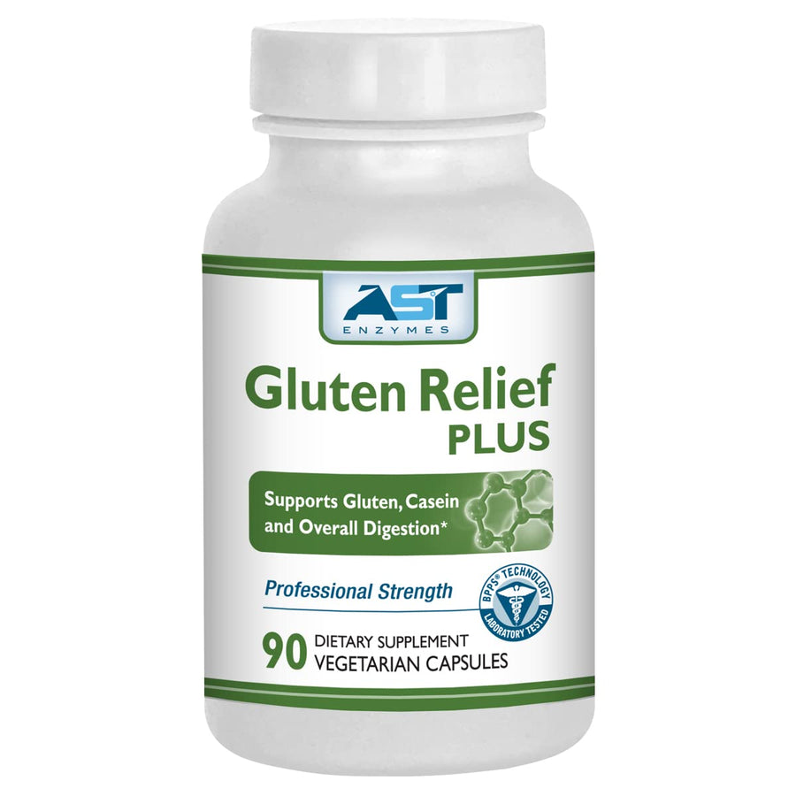 Gluten Relief Plus – 90 Vegetarian Capsules - Gluten Digestion Support – Premium Natural Digestive Enzyme Formula - Contains DPP-IV Enzyme Complex –