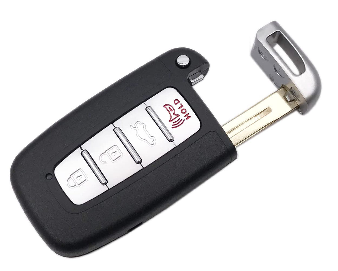 4 Buttons Smart Key Fob Case for Hyundai Sonata Elantra Genesis Veloster Key Fob Cover No Chip