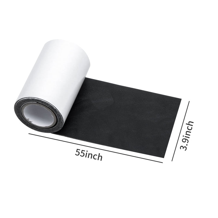 Leather Repair Patch Leather Repair kit for couches 3.9 x 55.5 inches Quickly fix Your Items Without Needle and Thread. Suitable for Sofa, Car Cushion, Handbag, Furniture, Jacket (Black)