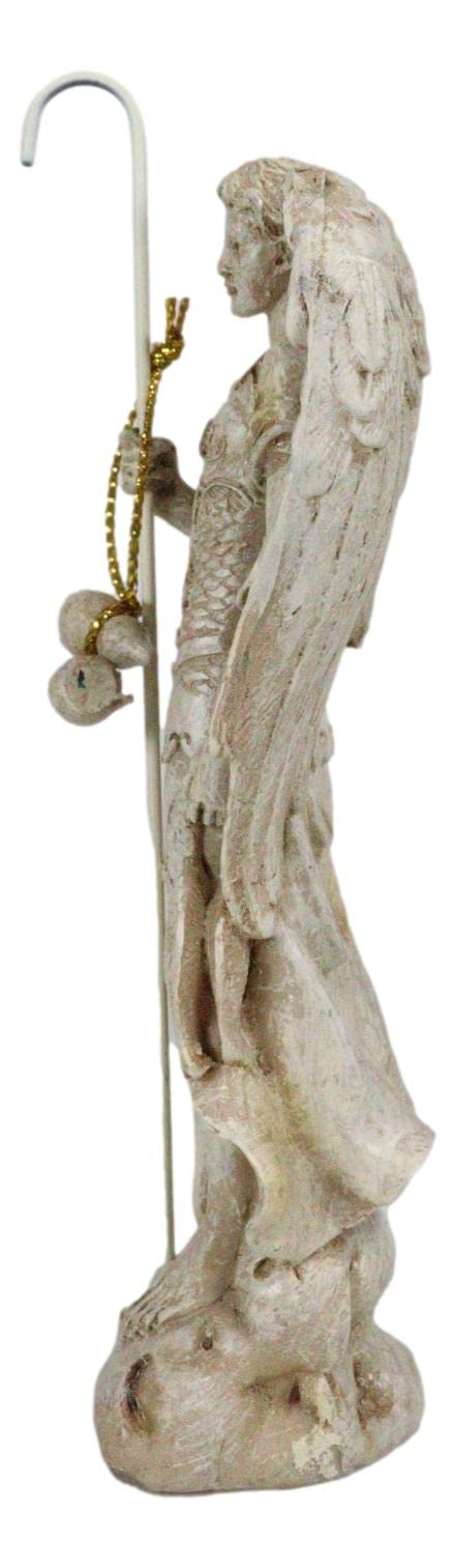 Ebros Ivory Painted Greek Orthodox Christian Church Archangel of The Angelic Council Statue 5 Tall Figurine (Raphael The Healing of God)