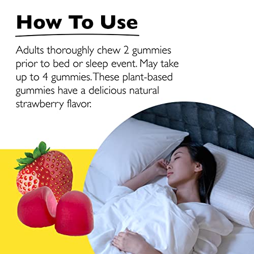 Bach RESCUE PLUS Melatonin Sleep Gummies, Natural Straw