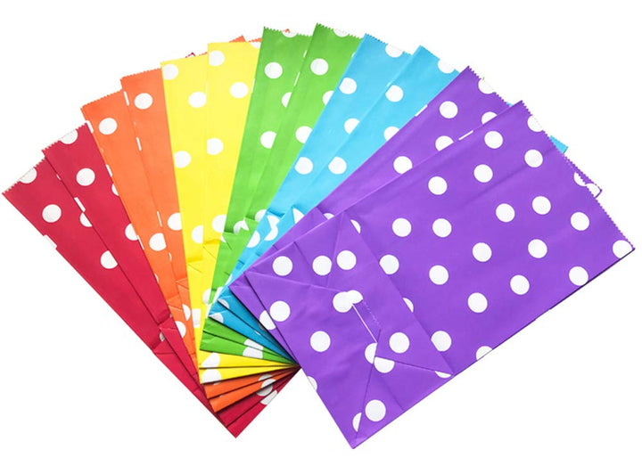 Artseen 30pcs Medium Paper Bags, 6 Colors Party Favor G