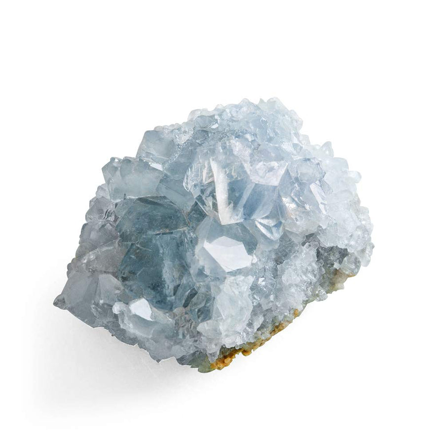 A-Grade Celestite Natural Blue Celestite Cluster Specimen for Home Decor, 2-6 Ounce