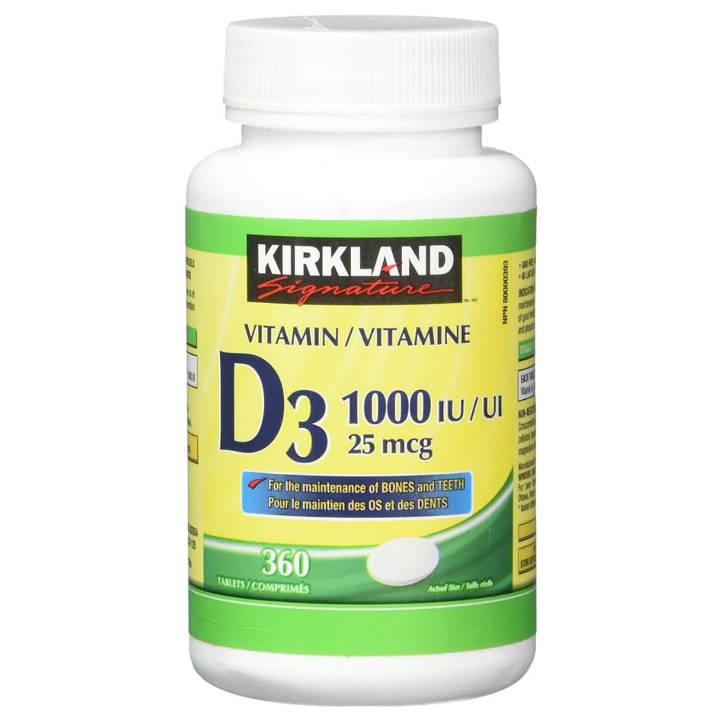 (Twin Pack) 2 x Kirkland Signature Vitamin D3 1000IU/25