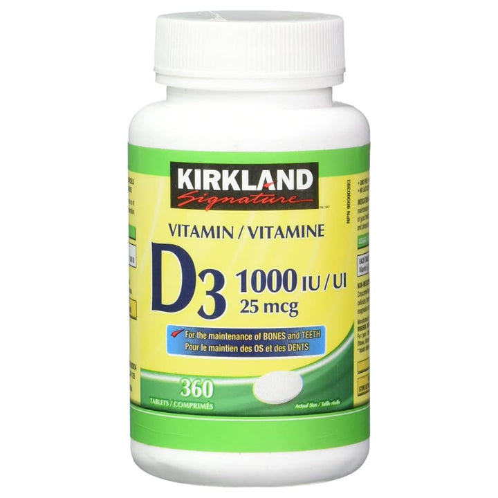 (Twin Pack) 2 x Kirkland Signature Vitamin D3 1000IU/25